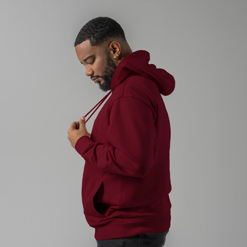 "Fresh Raindrops Distantly Flowing" Hooded Sweatshirt