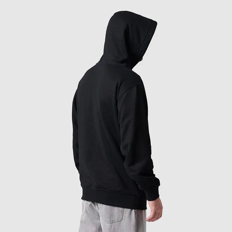 "Fresh Raindrops Distantly Flowing" Hooded Sweatshirt