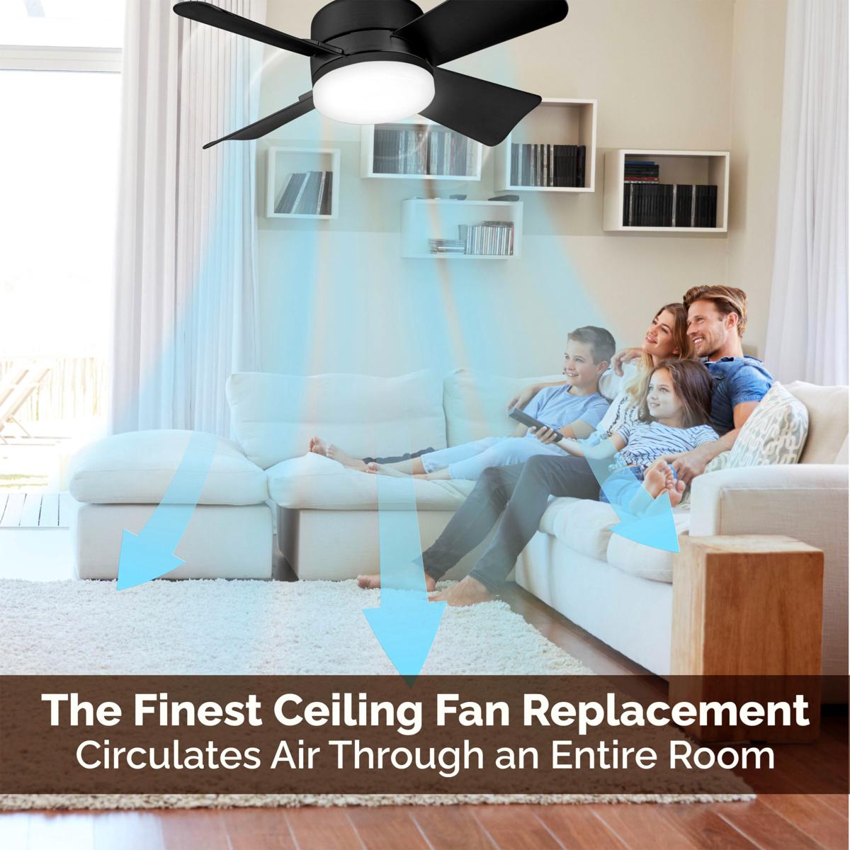 🏆LAST DAY SALE 60% OFF🔥40W LED Ceiling Fan Light – 20.5” Ultra-Quiet with Remote