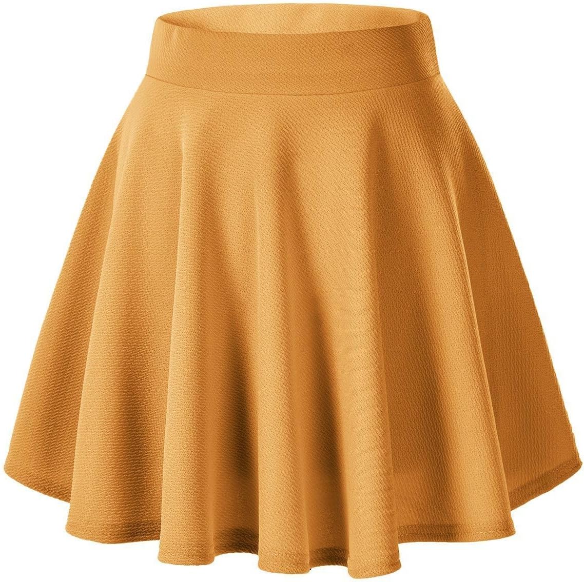  Women's Basic Versatile Stretchy Flared Casual Mini Skater Skirt