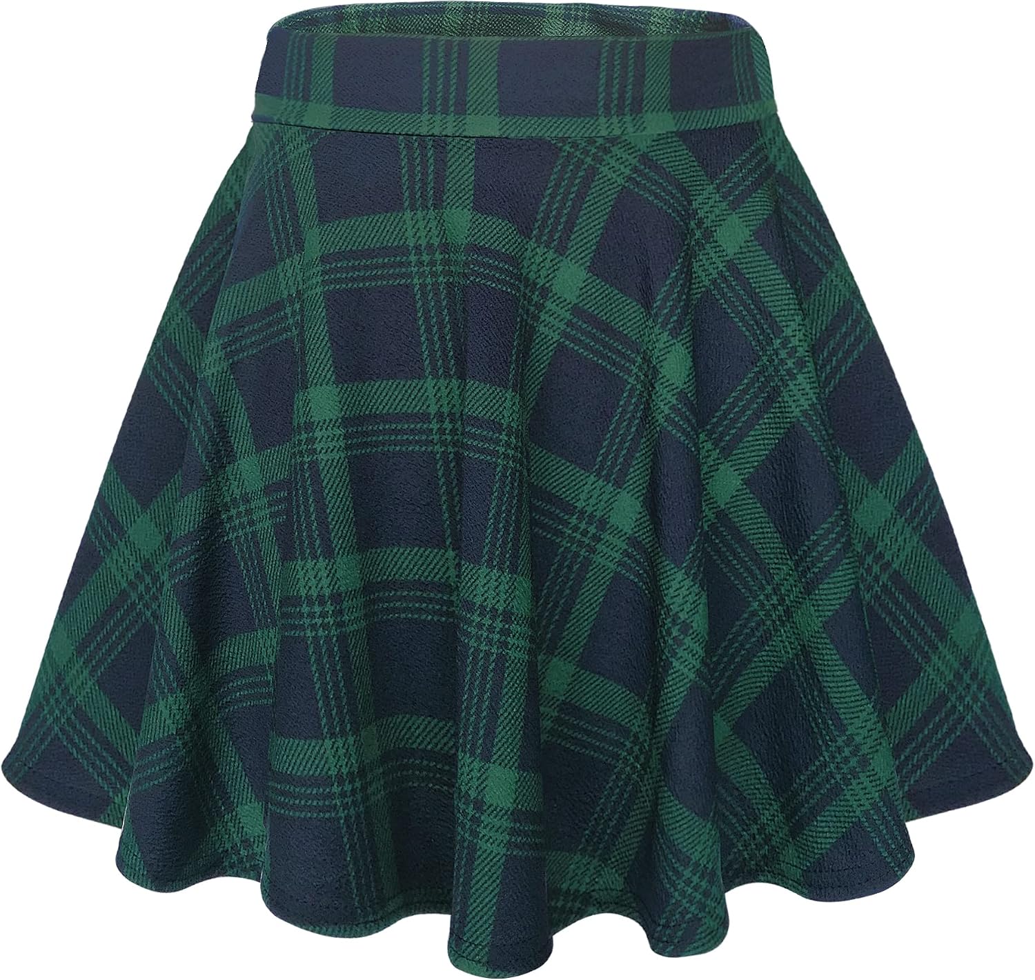  Women's Basic Versatile Stretchy Flared Casual Mini Skater Skirt