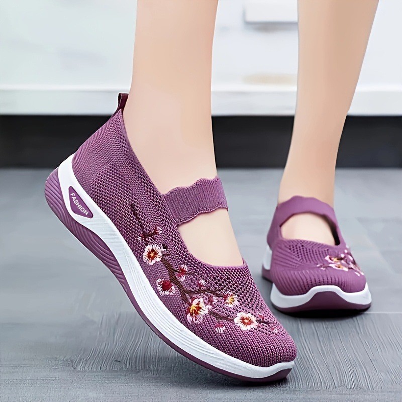 🔥Last day! 70% off!Floral Knit Comfort Walking Shoes