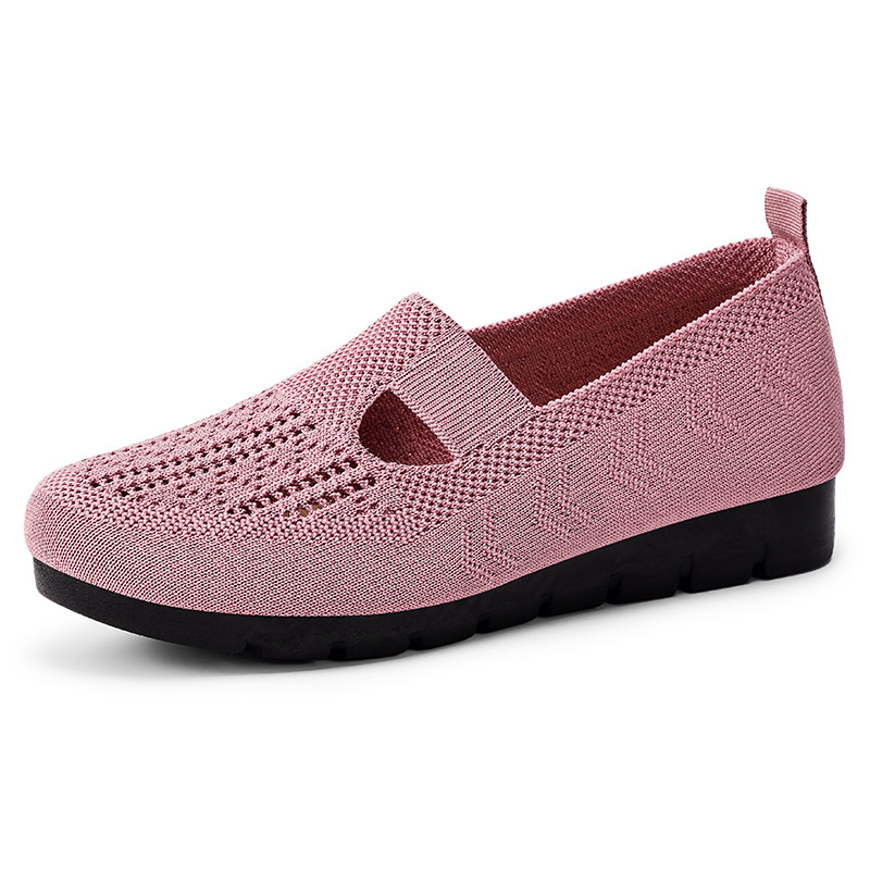 🔥Last day! 70% off!Flyknit Breathable Low Top Pumps Female  Solid Color Sneakers