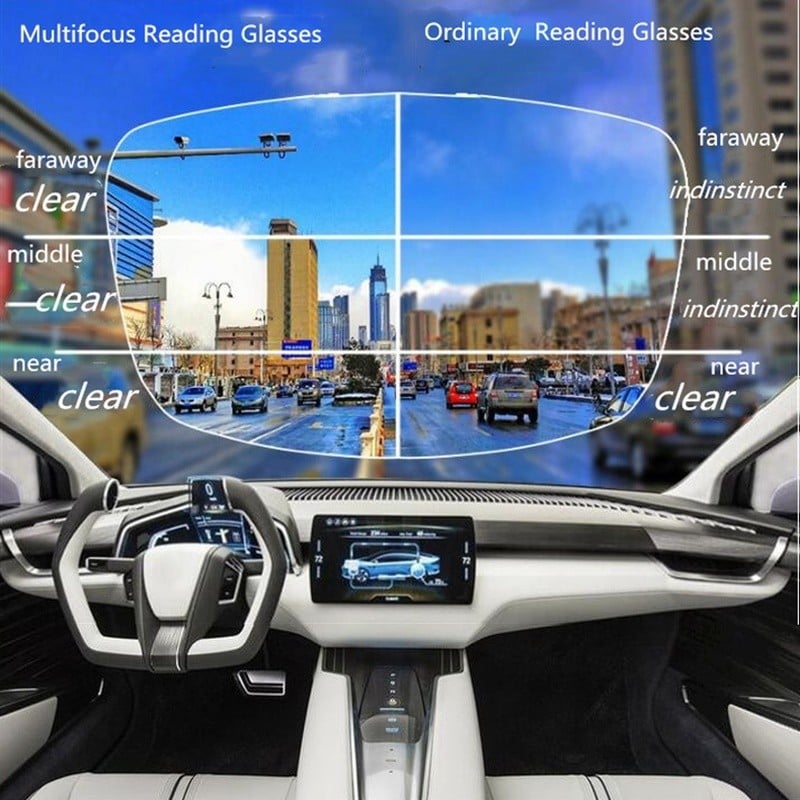🔥 Limited-Time Offer — 70% Off 🔥Titanium Multi-Focus Reading Glasses Progressive Double Light Anti-Blue Light