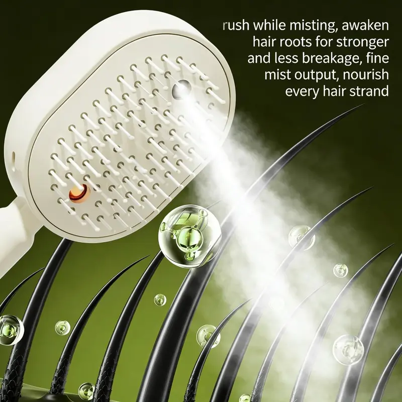Electric Massage Comb with Air Spray