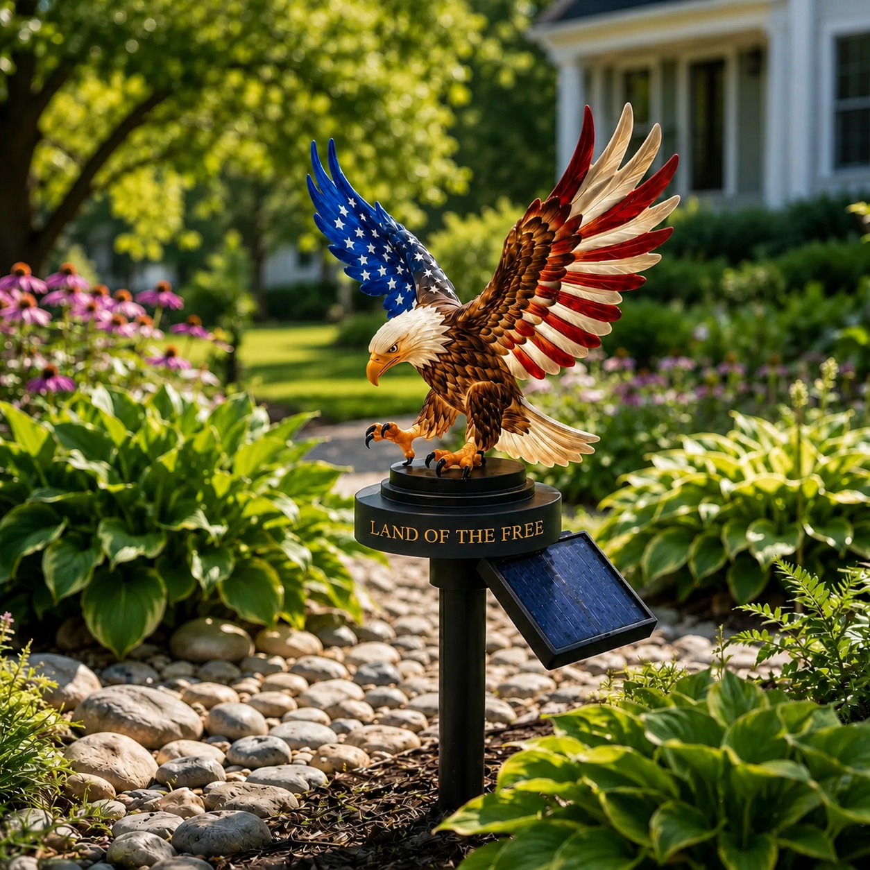 🔥 Limited-Time Offer — 50% Off 🔥 Solar Eagle Garden Ligh -- honors 250 years of American freedom – with wings spread wide in eternal flight.