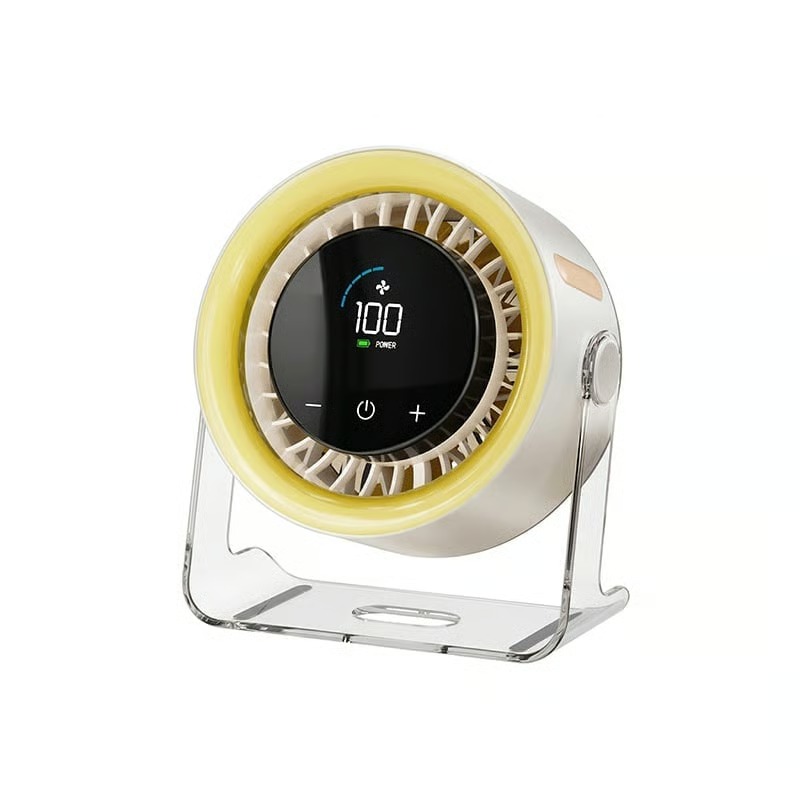 Portable Rechargeable Turbo Fan, Quiet Desktop Fan