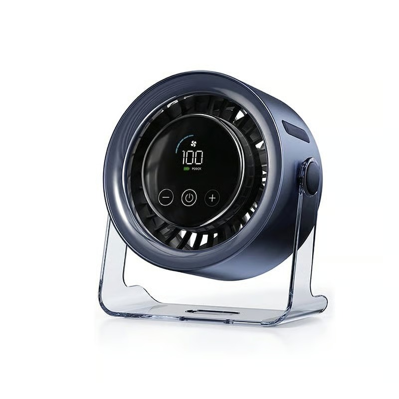 Portable Rechargeable Turbo Fan, Quiet Desktop Fan