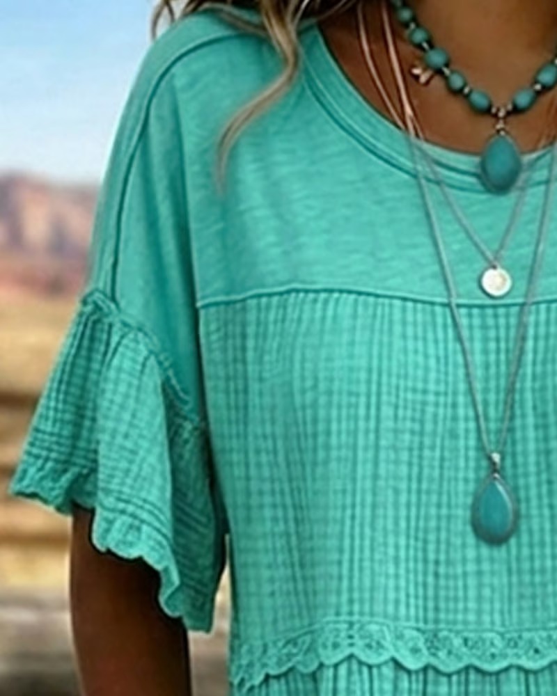 🔥 Limited-Time Offer — 70% Off 🔥Vintage Art Patchwork Cotton And Linen Long Dress