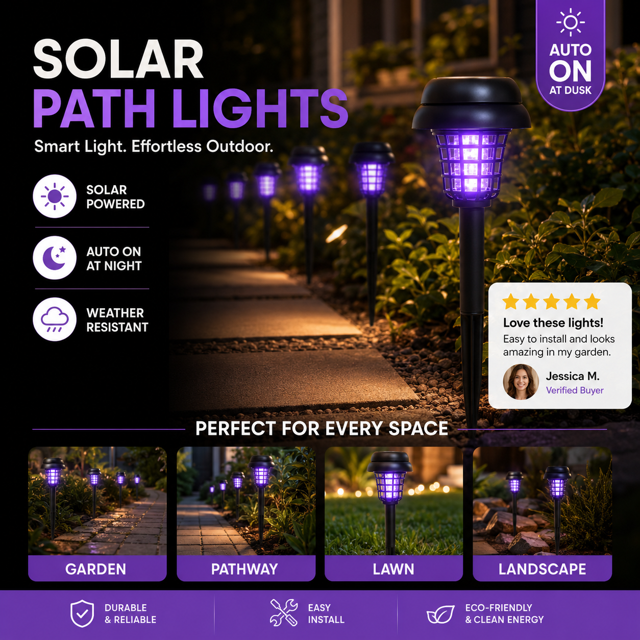 🔥 Limited-Time Offer — 71% Off 🔥Solar Mosquito Zapper Light ✨– Outdoor Garden Stake Lamp, UV Insect Killer & Solar Pathway Light🦟🚫