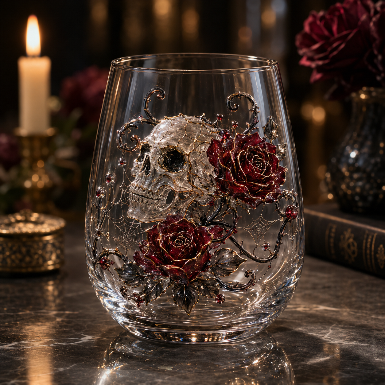 Enchanted 3D Decorative Stemless Glass Collection ✨