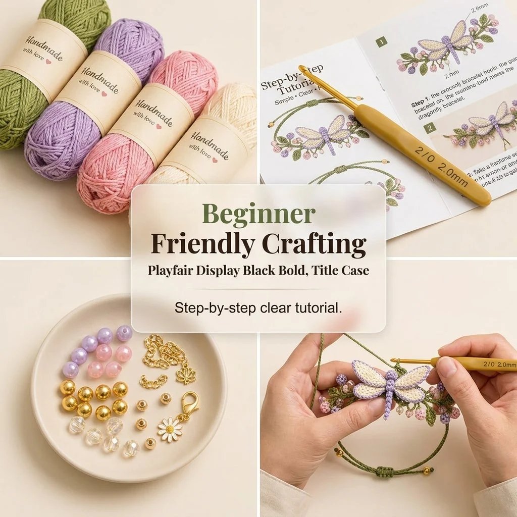 🔥Last Day- Buy 3 Get 1 Free🔥DIY Nature-Inspired Crochet Bracelet Kit
