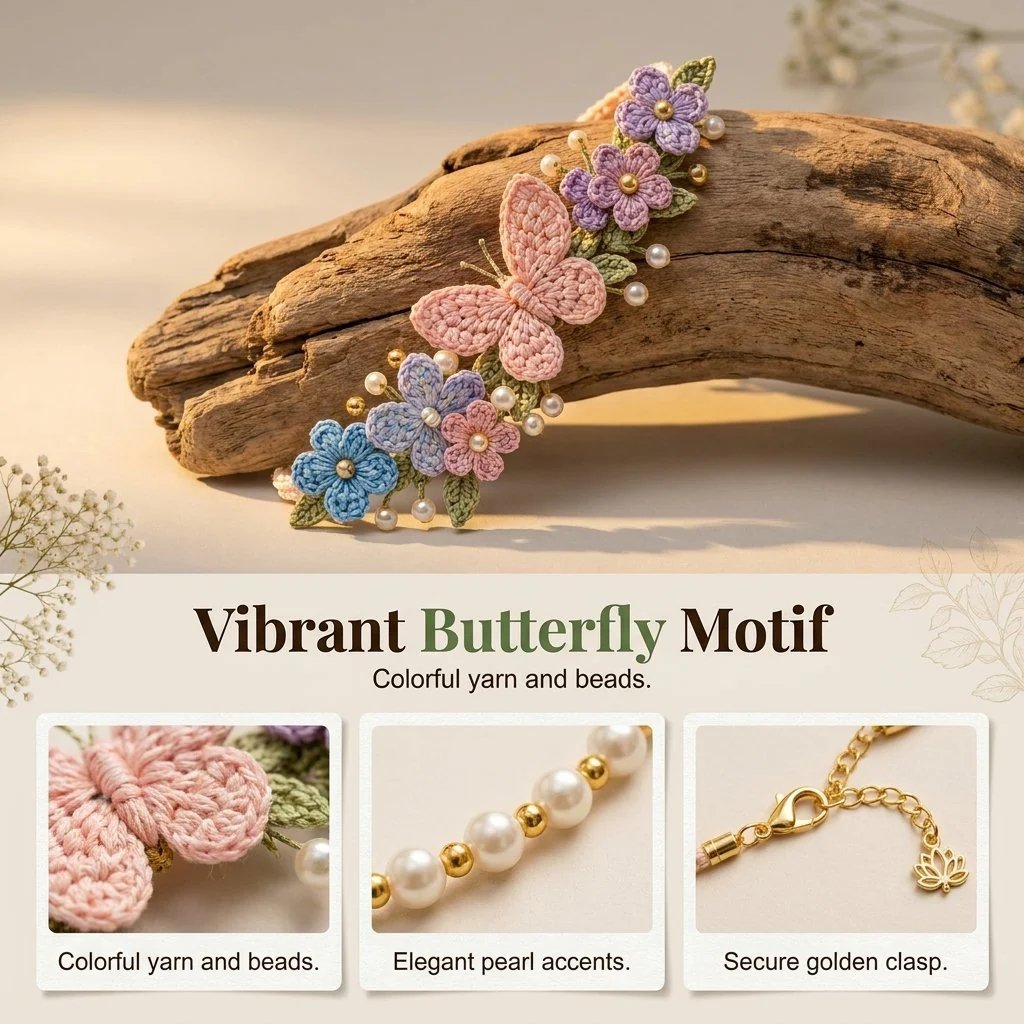 🔥Last Day- Buy 3 Get 1 Free🔥DIY Nature-Inspired Crochet Bracelet Kit