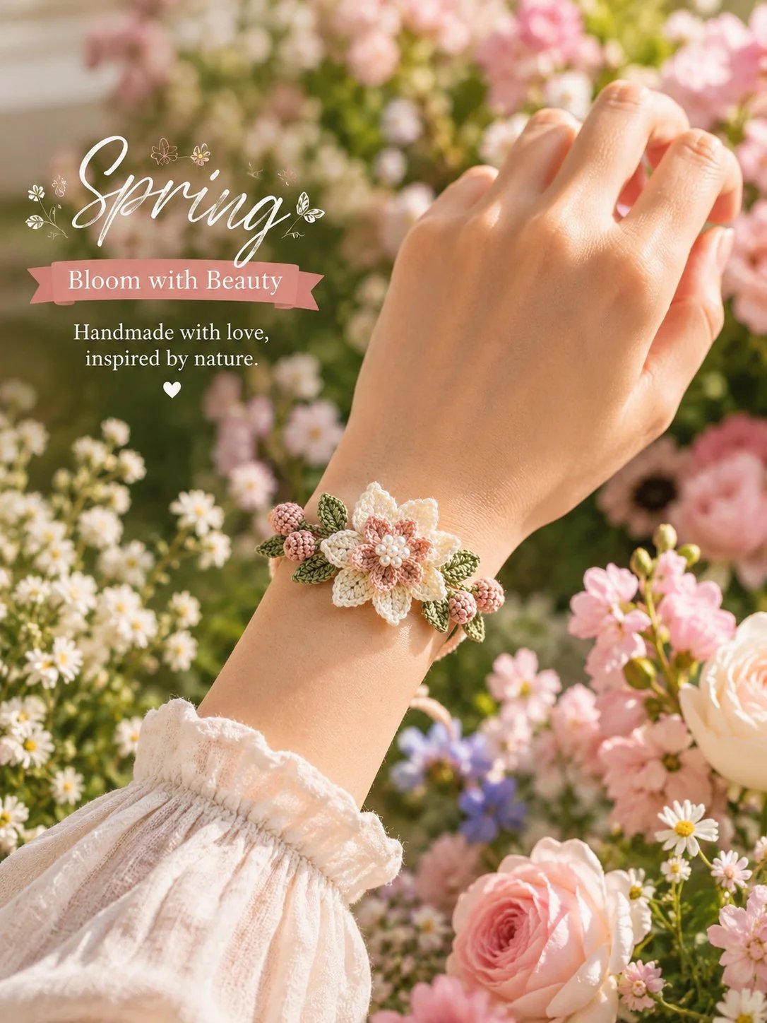 🔥Last Day- Buy 3 Get 1 Free🔥DIY Nature-Inspired Crochet Bracelet Kit