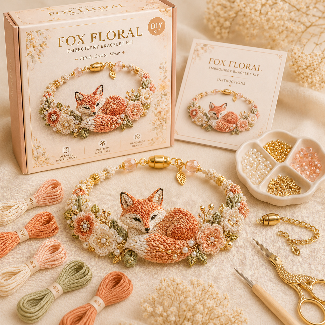  🔥Last Day- Buy 3 Get 1 Free🔥DIY Nature-Inspired Animal Bracelet Kit 