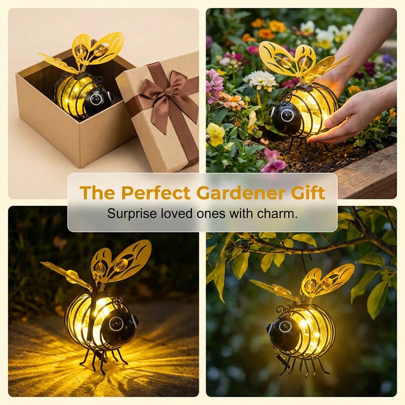🌙🍃🪴 LIMITED-TIME 60% OFF! Hanging Solar Bee Light – Warm Amber Glow, Flicker-Free, Perfect for Garden Parties, Camping, or Kids’ Rooms – Spread Joy Day and Night 🌞🌜