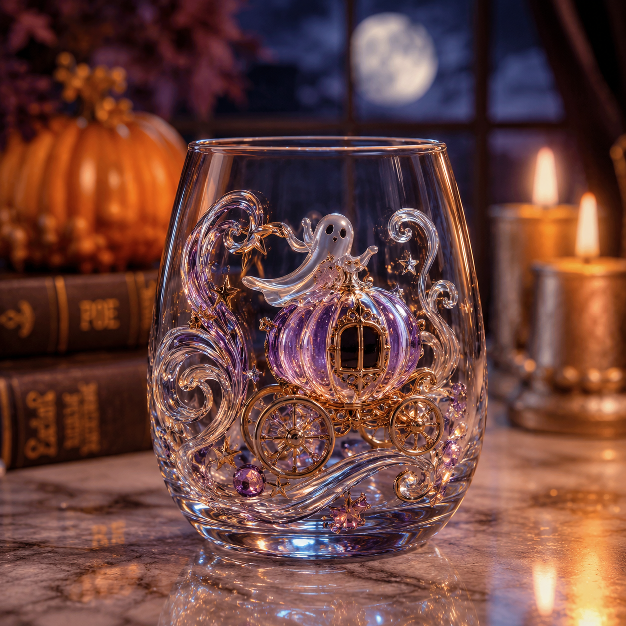 Enchanted 3D Decorative Stemless Glass Collection ✨