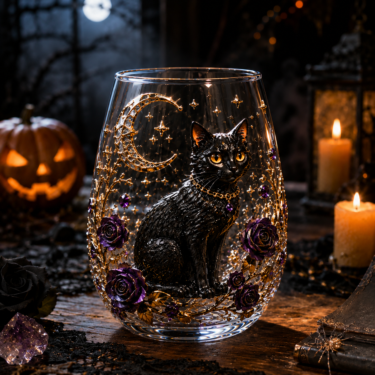 Enchanted 3D Decorative Stemless Glass Collection ✨