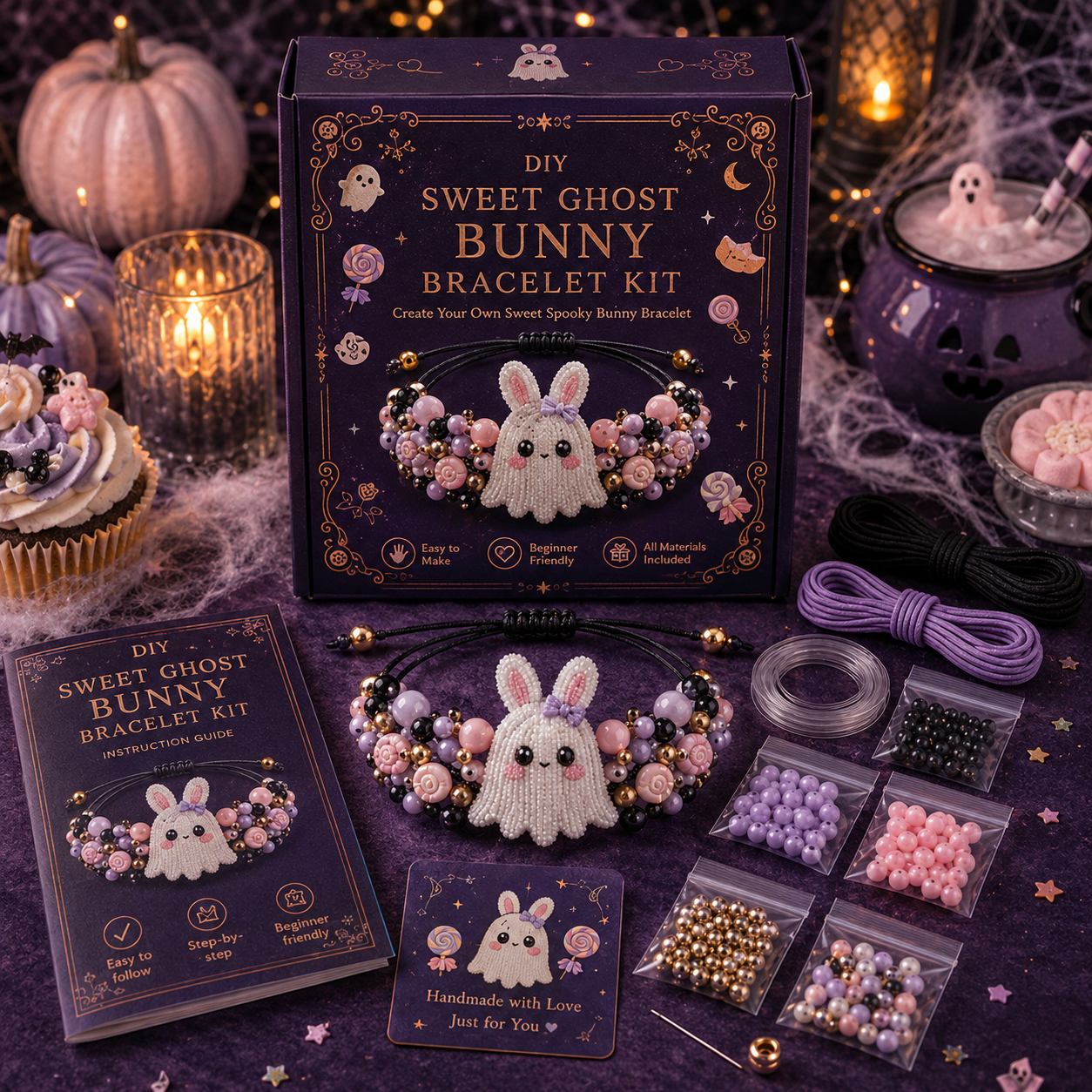 🔥50% Off Last Day - BUY 3 GET 1 FREE🐙 DIY Halloween Beaded Bracelet Kit