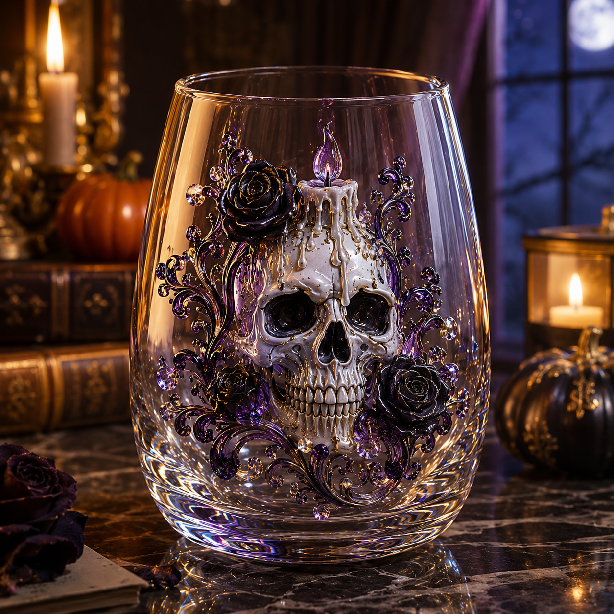 Enchanted 3D Decorative Stemless Glass Collection ✨