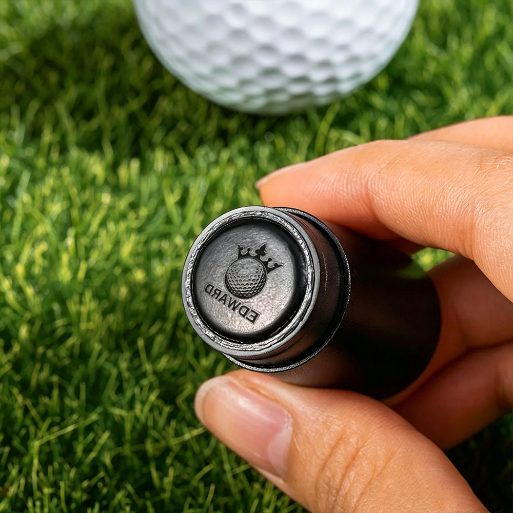 Personalized Golf Ball Stamp with Monogram Initials – Custom Name Golf Ball Marker Gift for Golfers