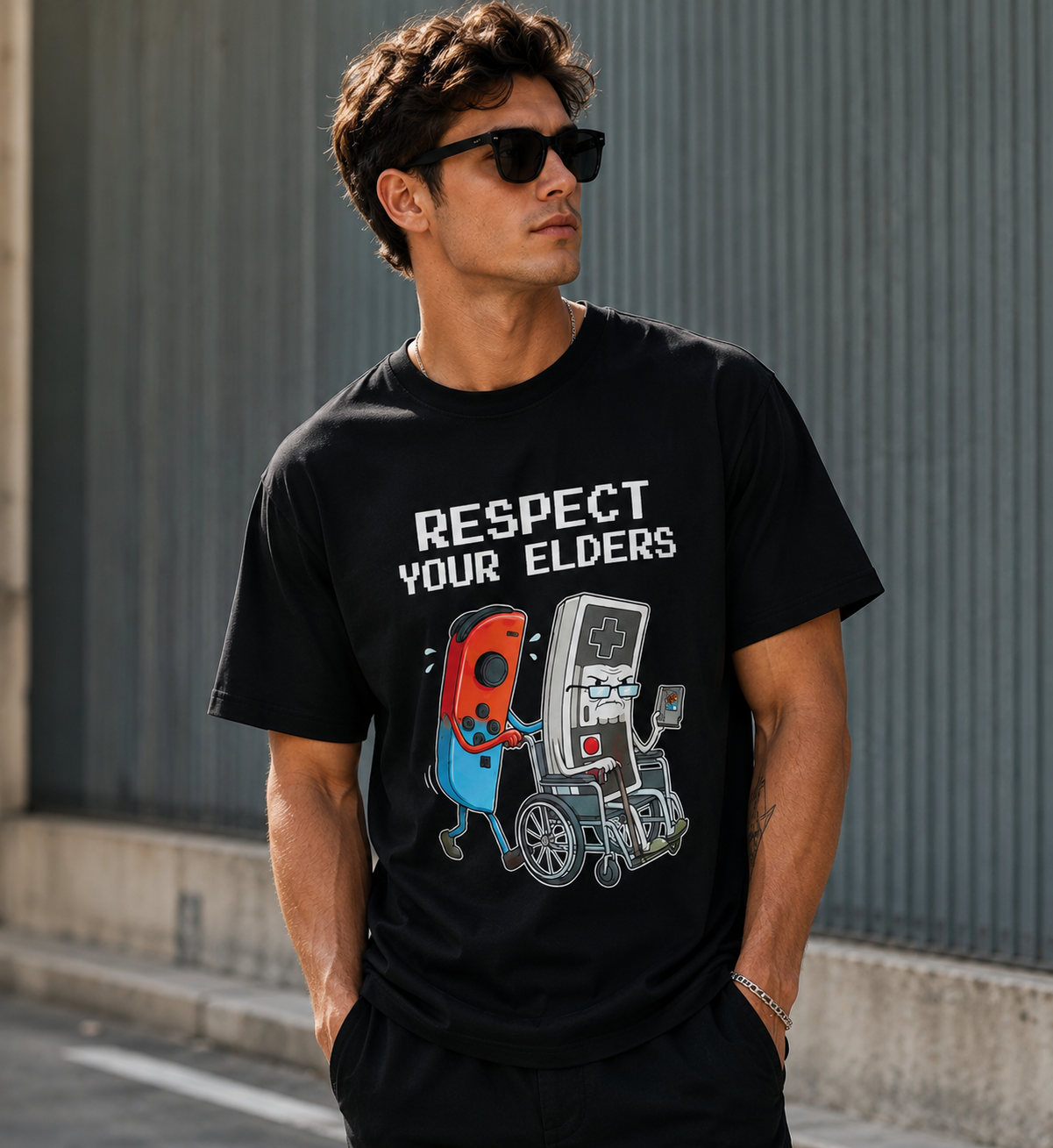 Funny Retro Gamer Tee – Vintage Arcade Gaming Graphic T-Shirt for Gamers