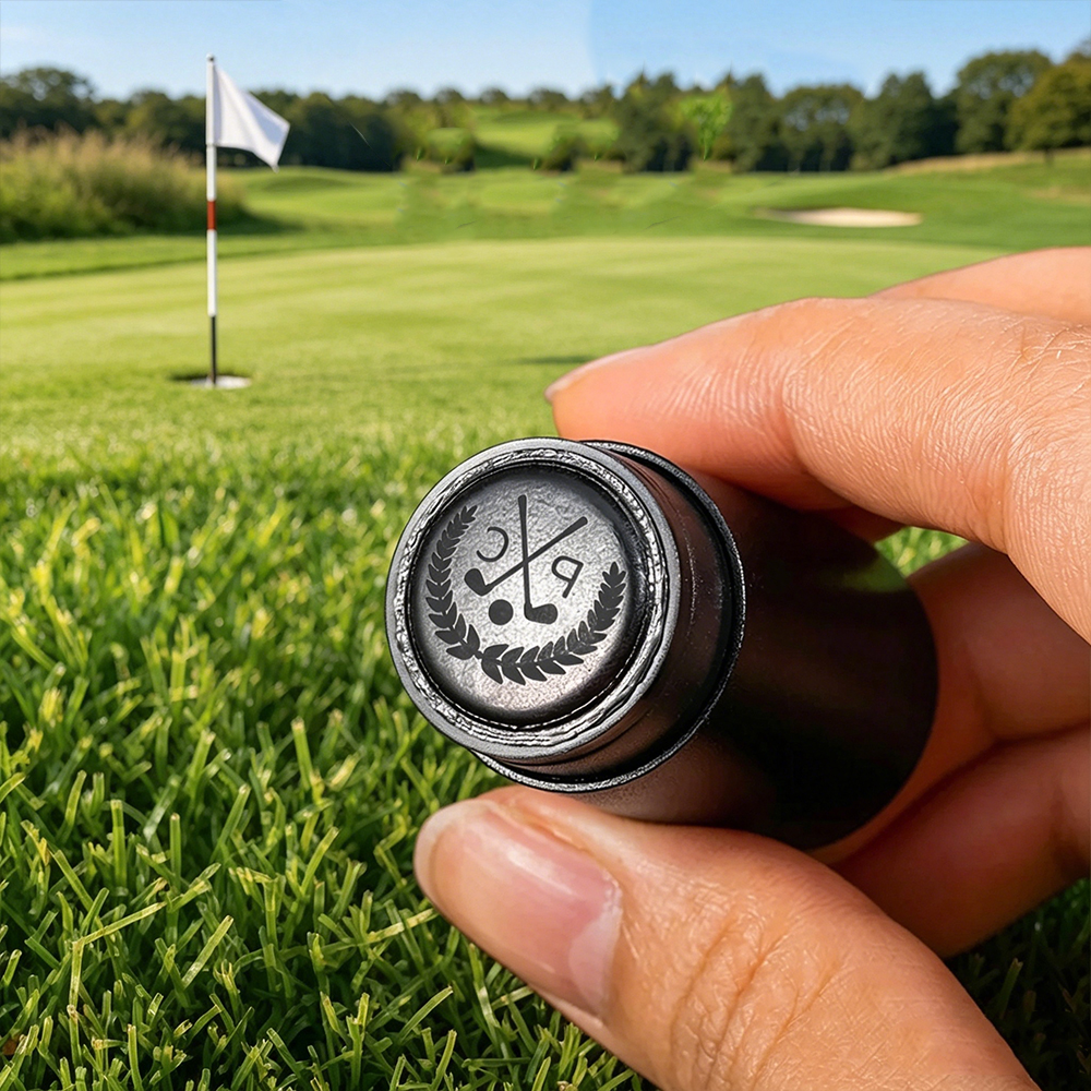 Personalized Monogram Golf Ball Stamper, Custom Golf Logo Marker Golf Accessory Gift