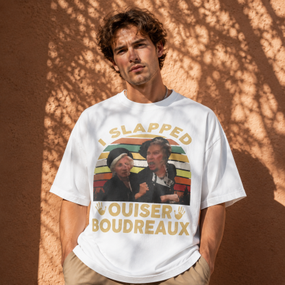I Slapped Ouiser Boudreaux Aesthetic Vintage Wash Tee