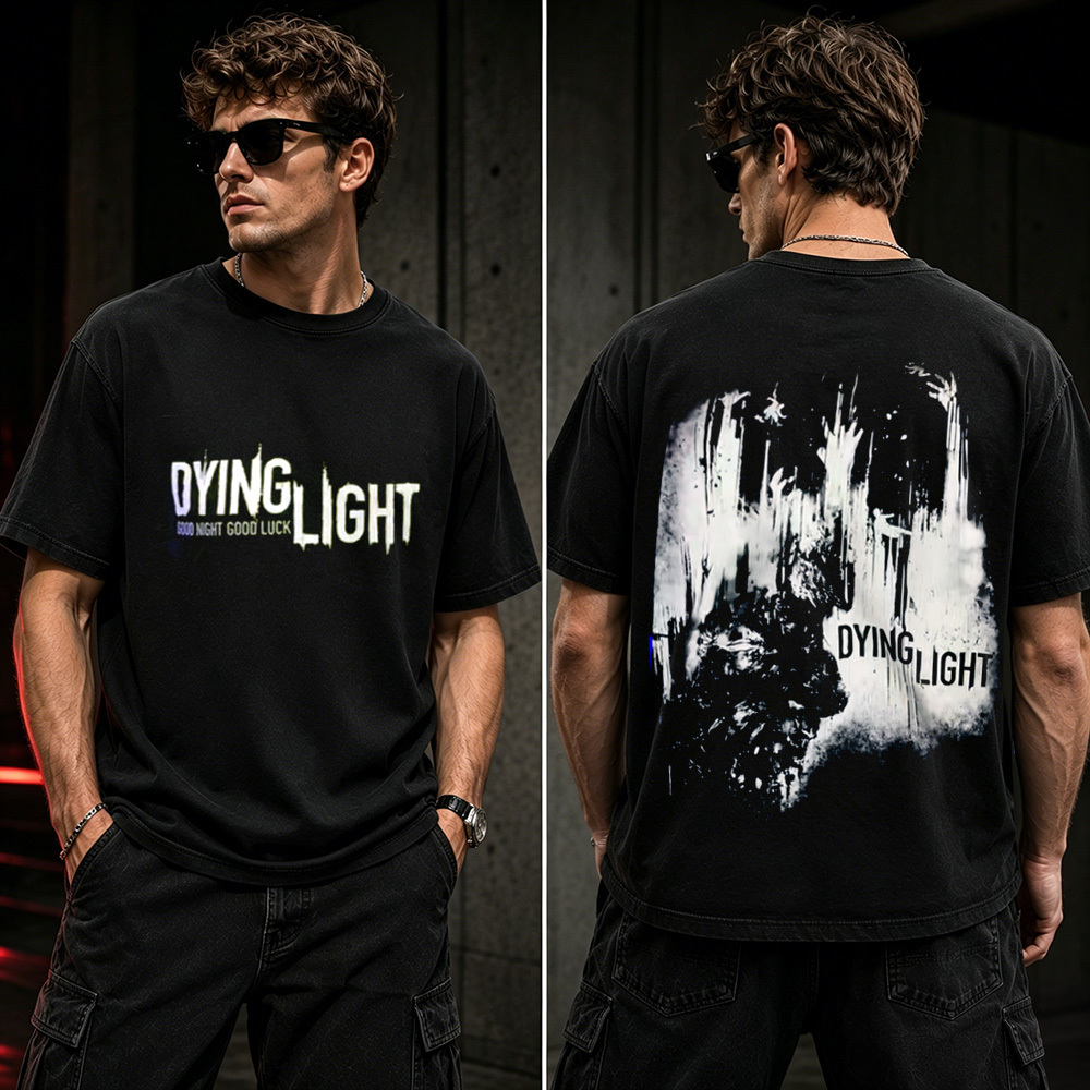 Dying Light Survivor Graphic T-Shirt – Post-Apocalyptic Horror Gaming Tee