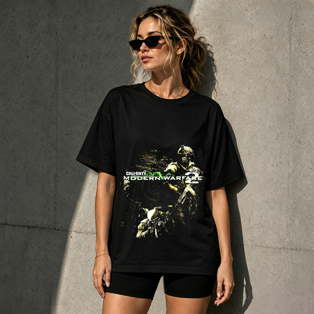 Modern Warfare Tactical Soldier Retro Gaming Graphic T-Shirt