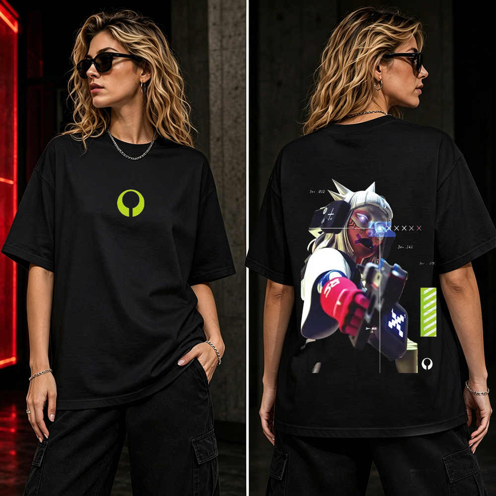 Marathon Cyber Sentinel Graphic T-Shirt – Futuristic AI Warrior Gamer Streetwear Tee