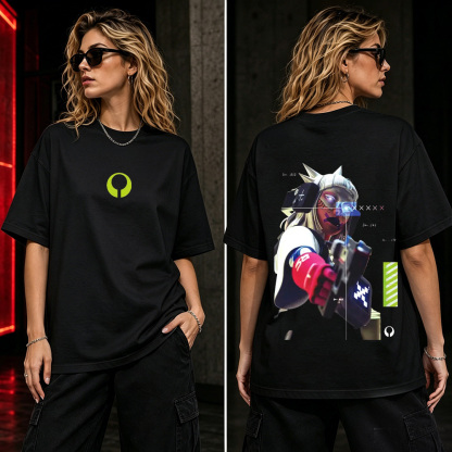 Marathon Cyber Sentinel Graphic T-Shirt – Futuristic AI Warrior Gamer Streetwear Tee
