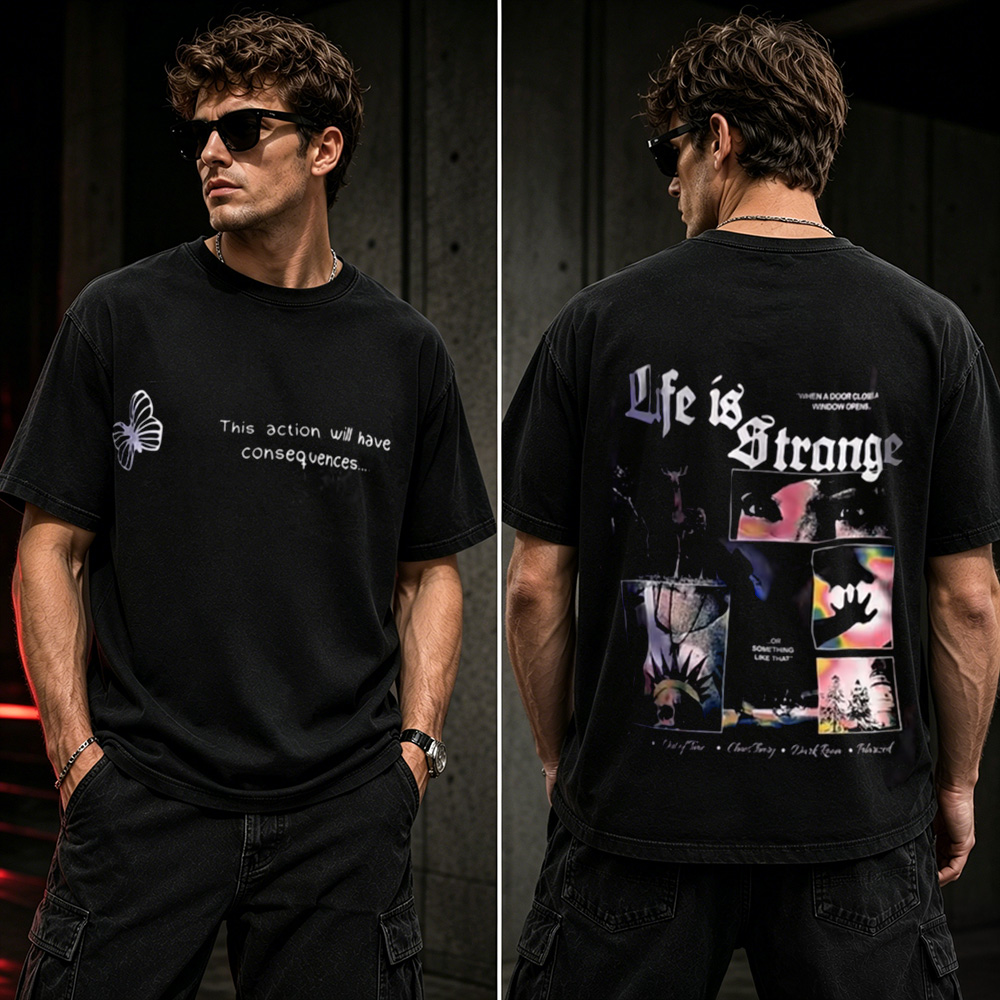 Life Is Strange Retro Choice & Consequence Graphic T-Shirt – Indie Game Fan Tee