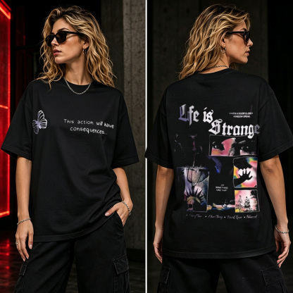 Life Is Strange Retro Choice & Consequence Graphic T-Shirt – Indie Game Fan Tee