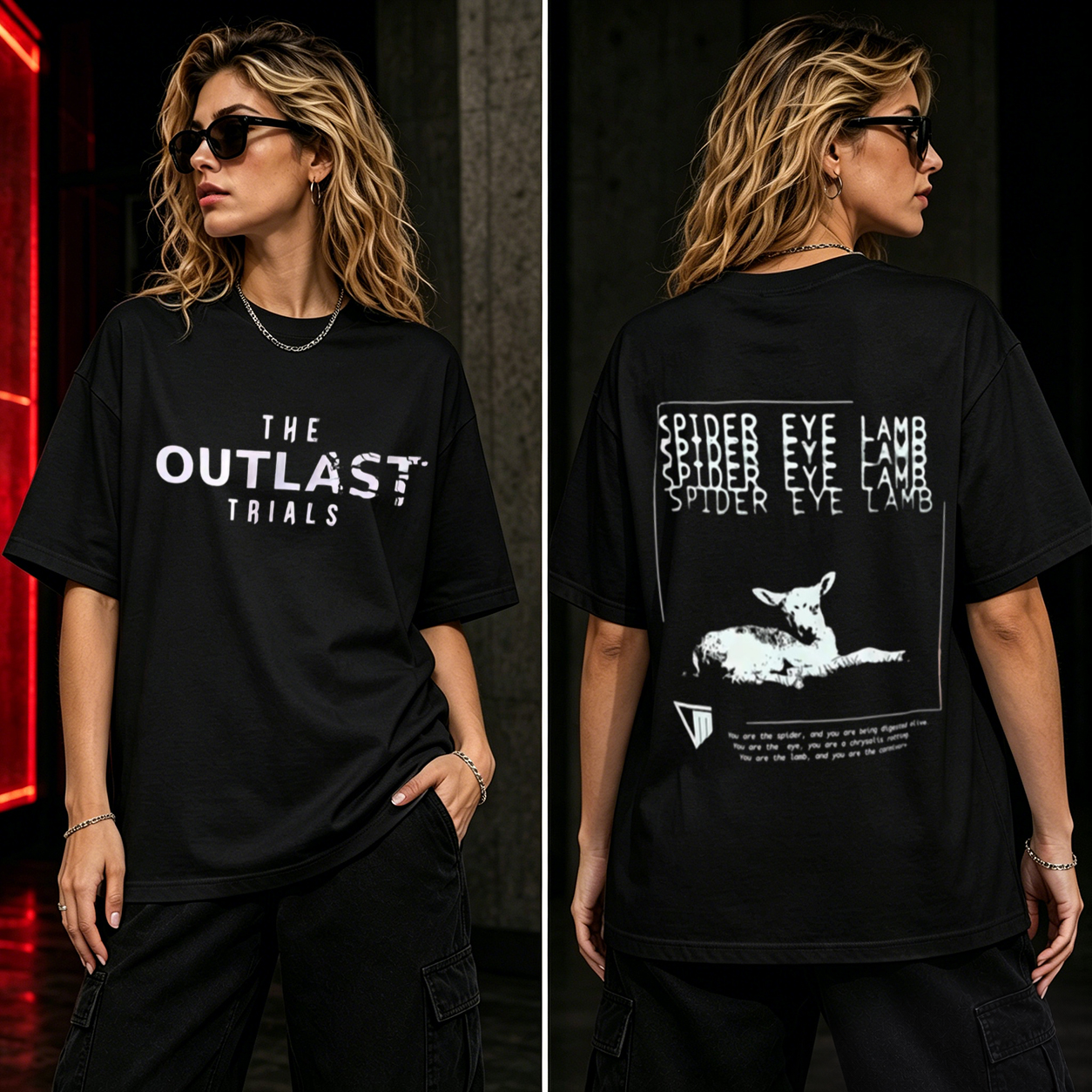 The Outlast Trials Graphic T-Shirt – Horror Survival Gamer Streetwear Tee