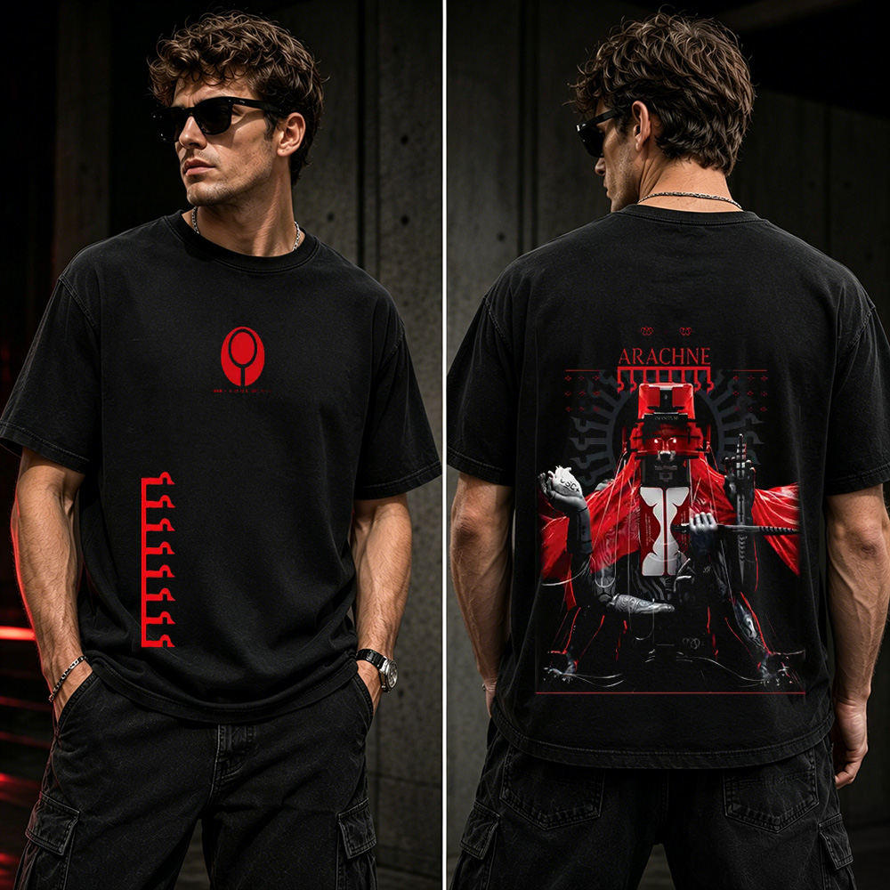 Marathon Arachne Cyber Cult Graphic T-Shirt – Dark Sci-Fi Gamer Streetwear Tee