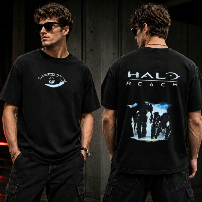 Halo: Reach Noble Team Graphic T-Shirt – Legendary Spartan Gamer Tee