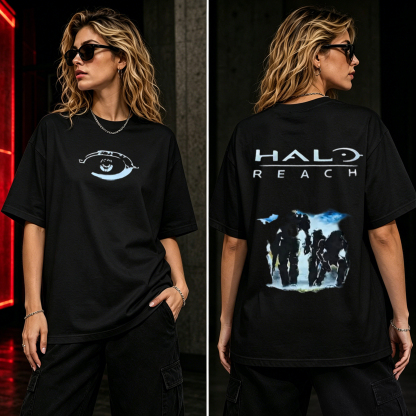 Halo: Reach Noble Team Graphic T-Shirt – Legendary Spartan Gamer Tee