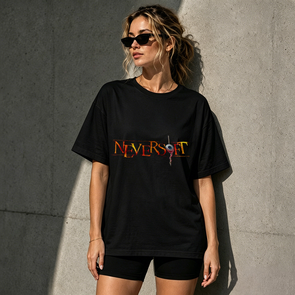 NeverSet Eye of Defiance Graphic T-Shirt – Dark Fantasy Gamer Streetwear Tee