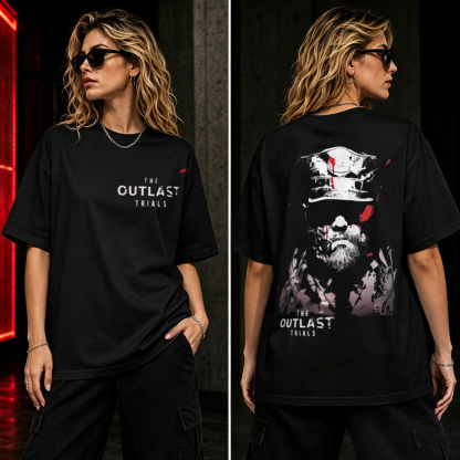 The Outlast Trials Horror Survivor Graphic T-Shirt – Dark Psychological Thriller Gamer Tee