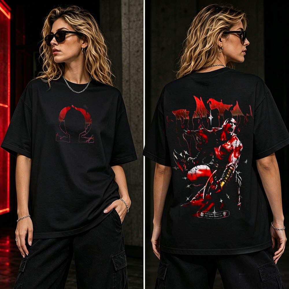 God of War Omega Rage Graphic T-Shirt – Mythic Warrior Gaming Streetwear Tee