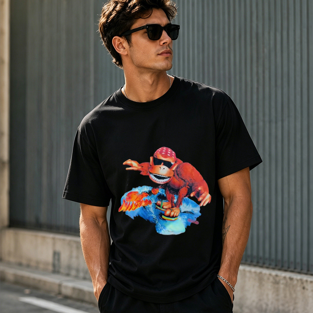 Donkey Kong Retro Surf Graphic T-Shirt – Classic Arcade Gamer Tee
