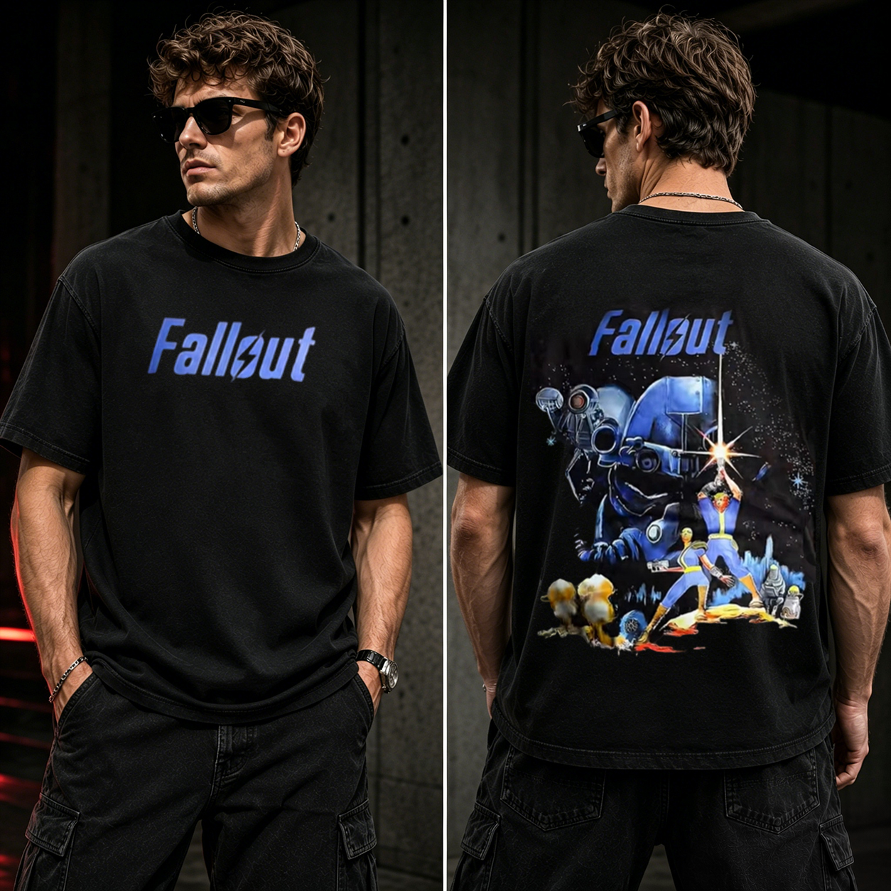 Fallout Retro Wasteland Graphic T-Shirt – Vault Adventure Gamer Tee