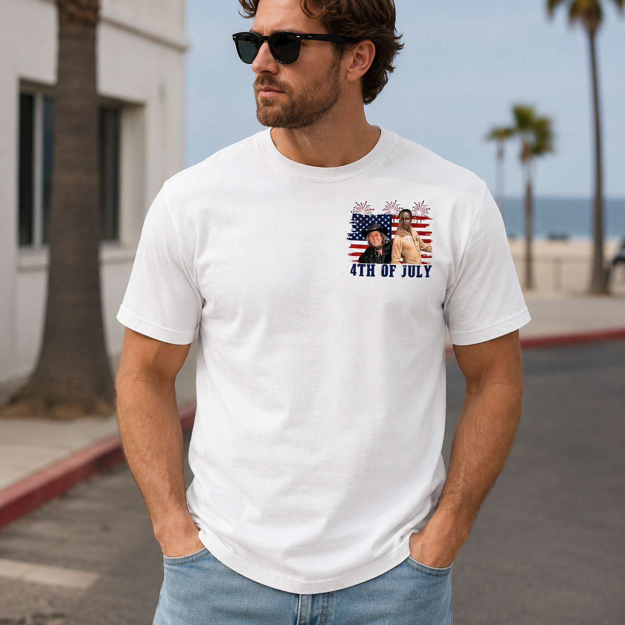 4th of July Patriotic Graphic T-Shirt