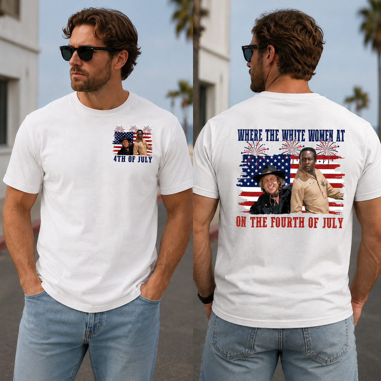 4th of July Patriotic Graphic T-Shirt