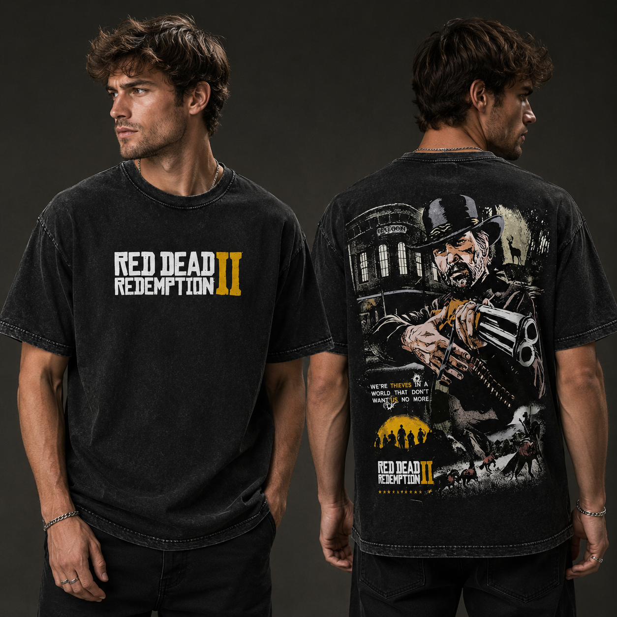 Red Dead Redemption 2 Inspired Unisex Graphic Tee – Western Cowboy Game T-Shirt