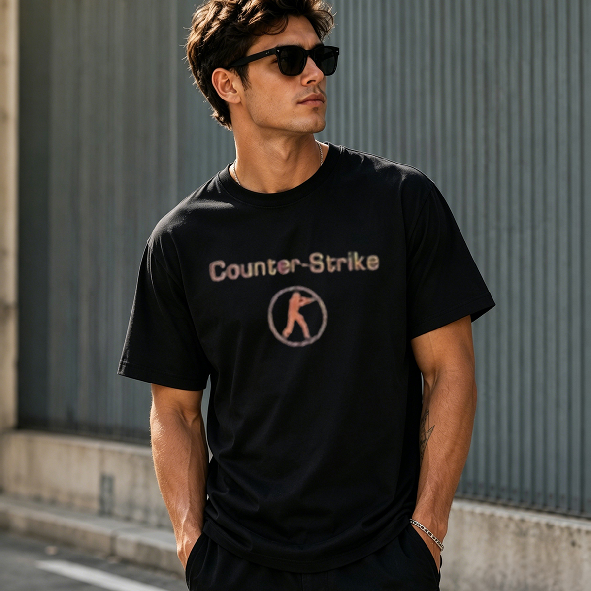 Counter-Strike Classic Logo Gamer T-Shirt – Retro FPS Gaming Tee