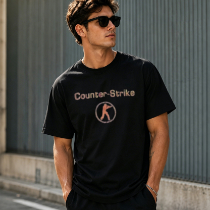 Counter-Strike Classic Logo Gamer T-Shirt – Retro FPS Gaming Tee