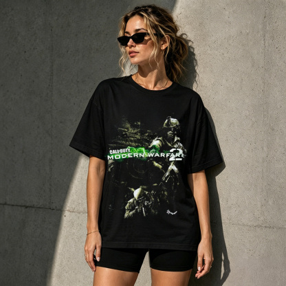 Modern Warfare Tactical Soldier Graphic T-Shirt – Retro FPS Gaming Tee
