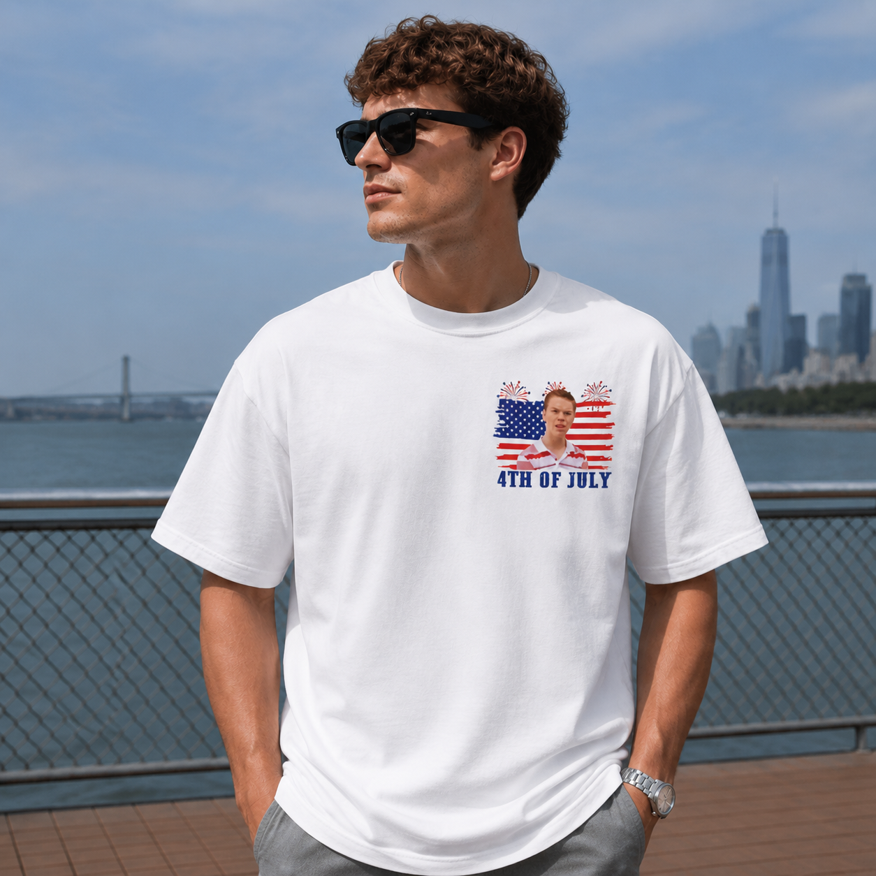 Funny 4th of July Graphic Tee – “Wait, You Guys Are Getting Paid?” Patriotic Meme T-Shirt